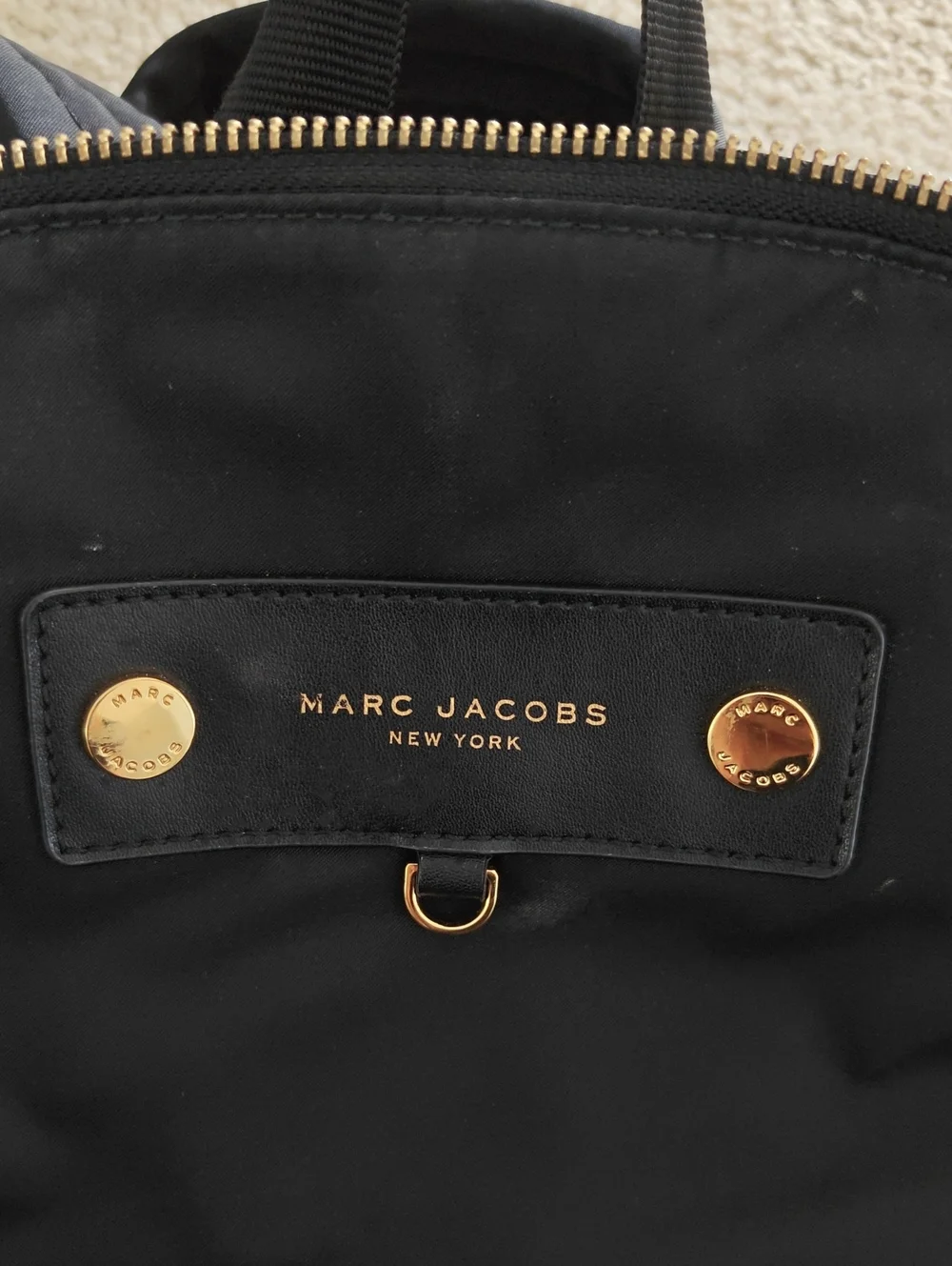 Marc Jacobs Black Nylon Backpack